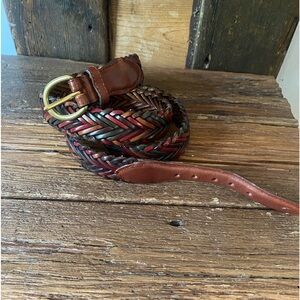 Canterbury Genuine Leather Braided Belt